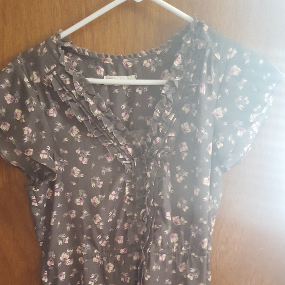 Ruffled Floral Dress